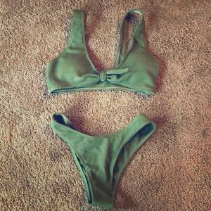 Olive green bikini
